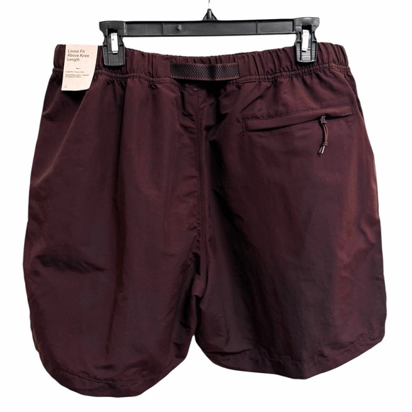 Nike ACG Trail Shorts Brown/Burgundy Outdoor Hiking Pocket CZ6704-227 Men Size L - Picture 2 of 8